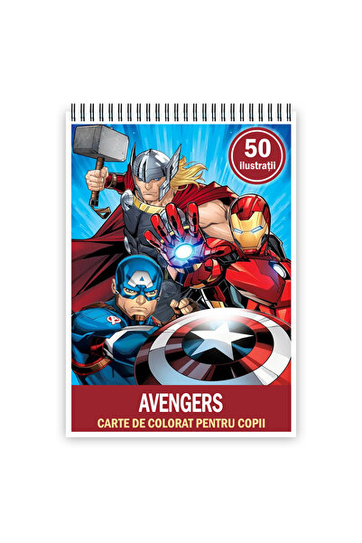 Legendary Gifts Βιβλίο ζωγραφικής, 50 εικόνες των Εκδικητών, 106 σελίδες, A5