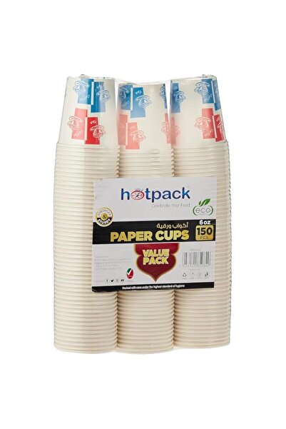 Generic كوب ورقي للاستخدام مرة واحدة من هوت باك، 6 أونصة، عبوة عرض 150 قطعة