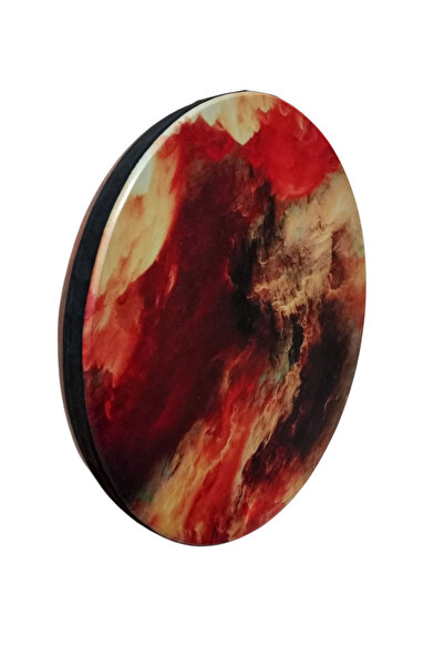 Aryen Müzik REMO MARKA PROFESYONEL KUMLU İRAN ERBANESİ (DEF) 52 CM BÜYÜK BOY ALEV DESENLİ