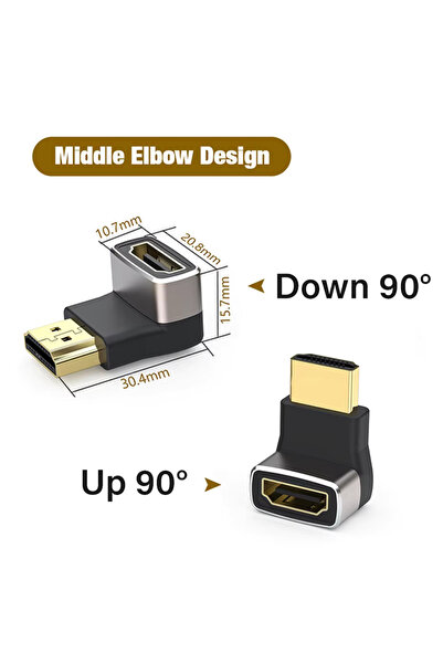 Anunnaki 90 Derece HDMI Çevirici Dönüştürücü 8K