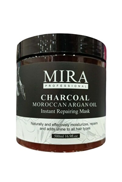 Mera Instant Repair Mask with Charcoal and Moroccan Argan Oil: Care, Hydration, and Shine 500ml