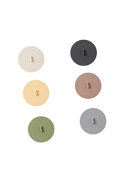 Generic Reusable Universal Silicone Cup Lids in 6 Colors, Dust - proof and Le...