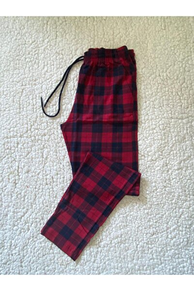 DÜVEN Medium Thick Unisex Plaid Large Square Patterned 2-Piece Pajama Bottoms / Ultra Quality Sweatpants