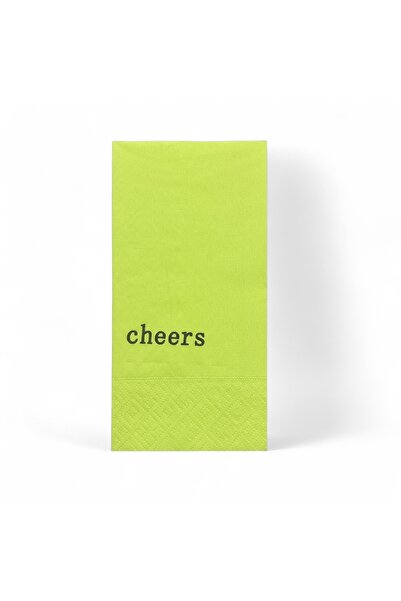 Poros Store مناديل ملونة مطبوعة باللون الأخضر 20 قطعة