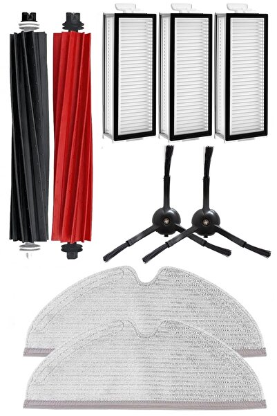 Rovexa Roborock Q8 Max & Q8 Max Plus Compatible 3-Month Life Kit with Black Side Brush