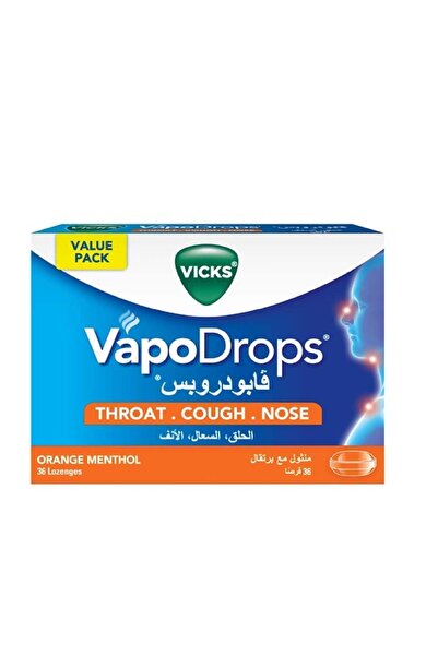 Vicks فيبودروبس برتقال منثول لوز 36 حبة