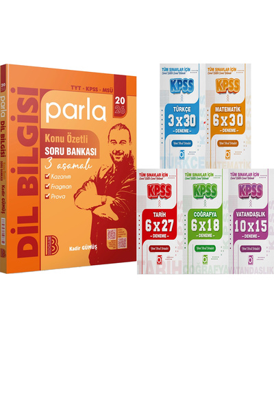 Benim Hocam Yayınları 2026 Parla Dilbilgisi Soru Bankası - 5 Ders 31 Deneme