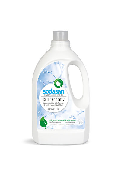 Sodasan Хипоалергенен течен био перилен препарат за бели и цветни дрехи - 5 л
