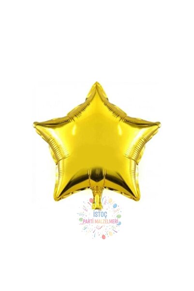 İSTOÇ PARTİ Gold Gold Color Star Foil Balloon