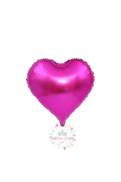 İSTOÇ PARTİ Fuchsia Color Heart Foil Balloon