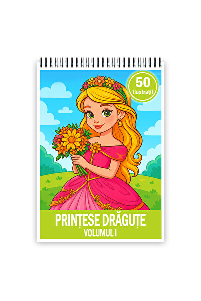Legendary Gifts Carte de colorat, 50 de ilustrații Prințese Drăguțe - Volumul...