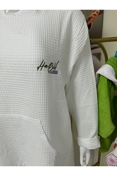 Hababamevi Habev-Pi̇ke Unisex Sweat Bathrobe with Hood