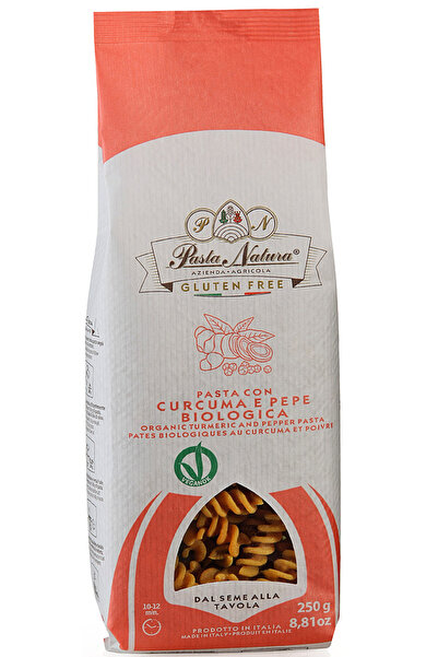 Pasta Natura paste fără gluten cu turmeric și piper, 250g