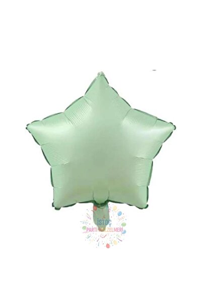 İSTOÇ PARTİ Water Green Color Star Foil Balloon