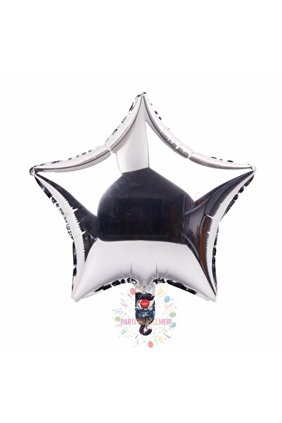 İSTOÇ PARTİ Gümüş Renk Yıldız Folyo Balon