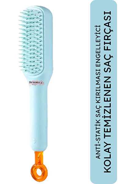 Sunora Beauty Perie de păr ușor de curățat Pieptene antistatic cu autocurățar...