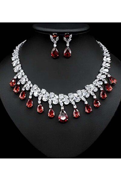 Generic Joulary Shiny Red Necklace
