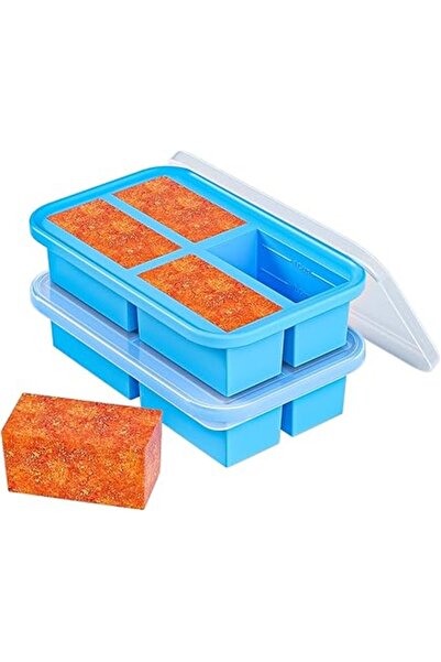 The Bros pck Silicone Soup Freezer Containers Esy relese Reusble Broths & Suces