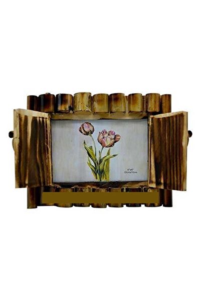 Genel Markalar Kapaklı Yatay Bambu Fotoğraf Çerçevesi - 10x15