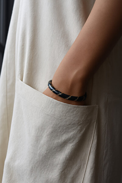 MOORİ Bileklik Siyah Kadın Reçine Bileklik