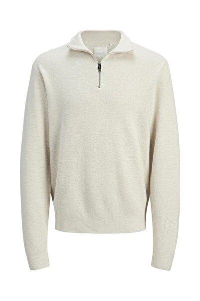 Jack & Jones Jprblamilano Stitch Knit Half Zip Sn Cloud Dancer