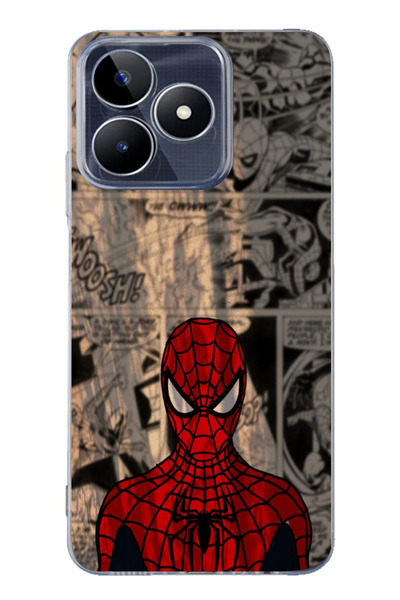 Elorakılıf Realme C53 Uyumlu Baskılı Yumuşak Silikon Şeffaf Telefon Kılıfı