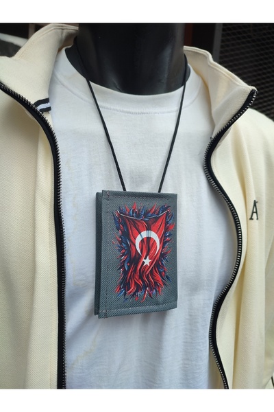 JANJAN Asker Wallet, Sports Wallet, Neck-Hanging Wallet, Fabric Wallet, Snap-Fastened Wallet, Snap-Fastened Wallet