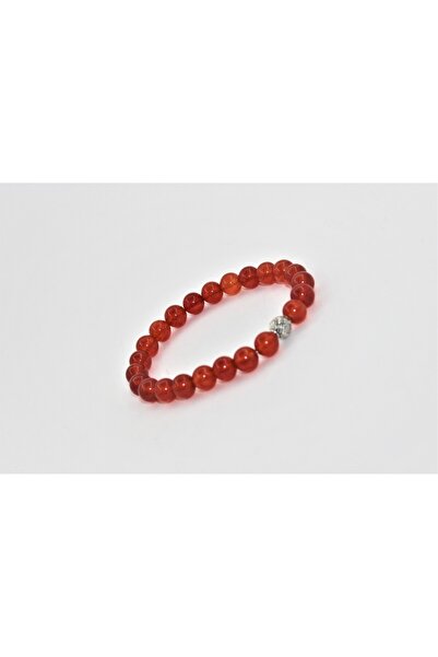 QELA COLLECTION 8 mm Akik Doğal Taş Bileklik – Unisex, El Yapımı, Tescilli Ma...