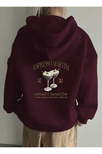 COHERENT Unisex Erkek/Kadın Renkli EXPRESSO Özel Baskılı Pamuklu Oversize Kap...