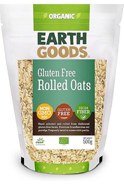 Earth Goods Organic رقائق الشوفان العضوية الخالية من الغلوتين 500 جرام × 6