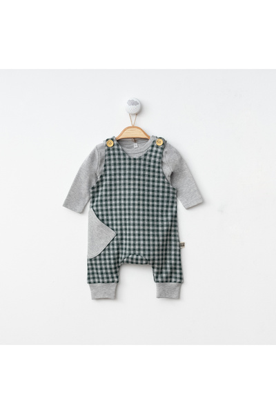 Pasillo طقم هدايا للأطفال، بدلة للأولاد والبنات، ملابس قطنية للجنسين بنمط مربعات