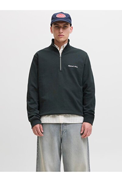 Jack & Jones Jack Jones Norrebro Zippered Collar Relax Fit Men's Sweatshirt 1...