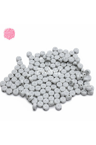 BRIDEIST WEDDING CO Silver Gilded g Letter Beads (50 Pieces)