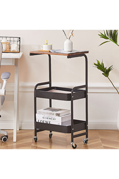 Cumperio Masuta portabila petru cafea, otel carbon, 2 polite si cu o masa de ...