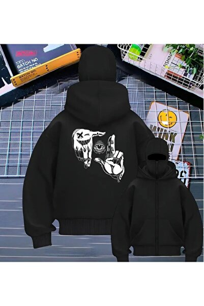 ship master Ninja Masked Unisex Polar Swea tricou – țesătură groasă cu 2 fire...