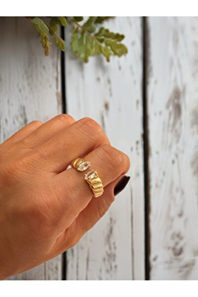 Bo Takı ve Aksesuar خاتم قابل للتعديل بحجر الزركون