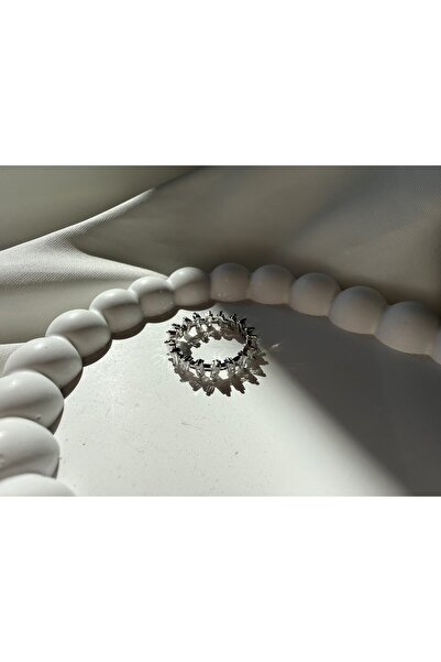 all mine خاتم فولاذي مرصع بالحجر الكريستالي