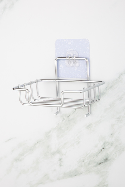 evina Decorative Soap Holder with Adhesive Hooks – Practical Bathroom Organizer Solid Soap Holder