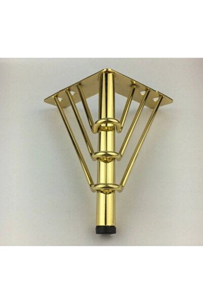 ADG METAL Tripex Gold 25cm Metal Mobilya Ayak, Koltuk, Kanepe, Berjer, Dolap Ayakları (1 ADET)