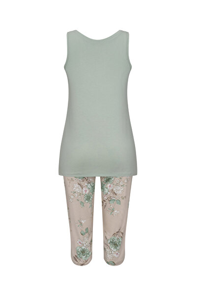 GOLDENBAY Pyjama Scabiosa Schlafanzug Schlafmode Bequem