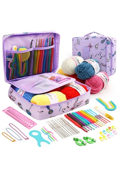 Choice3 one size Swan Lake 53 Novice Crochet Kits For Beginners and Multi-col...