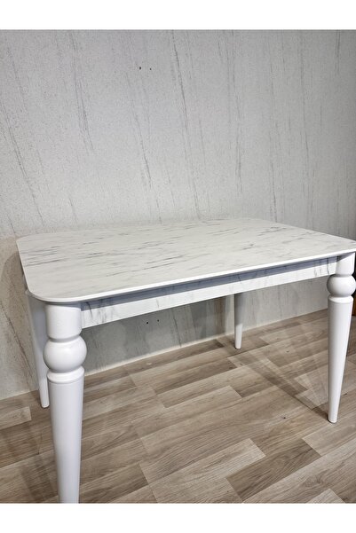 SÇ MASSAN 70 x 110 Mutfak Masası Marmo MDF Sabit Yemek Masası Salon Masası