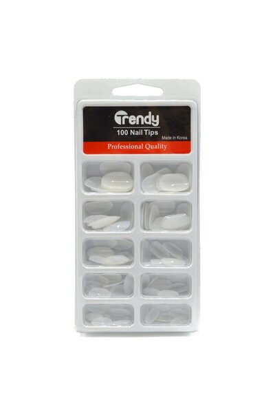 TRENDY مجموعة أظافر اصطناعية 100 قطعة