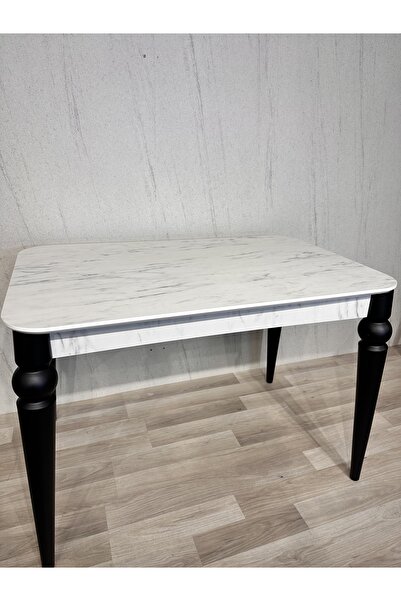 SÇ MASSAN 70 x 110 Mutfak Masası Marmo MDF Sabit Yemek Masası Salon Masası