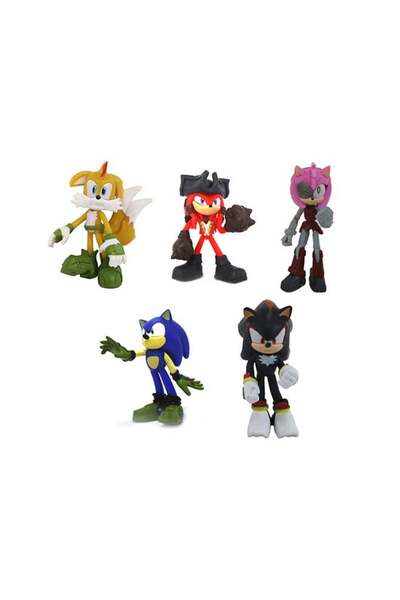 Sonic Figure Blister 5-in-1 Pack, Assorted 1 Piece (Style & Color May Vary) | Collectible Figure | A