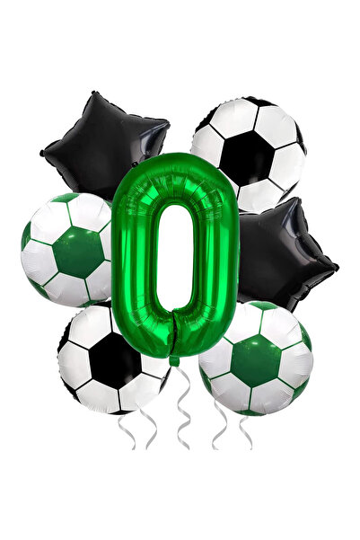 Whimlets Set de 7 baloane din folie pentru petrecere, cifra 0 sau litera U, t...