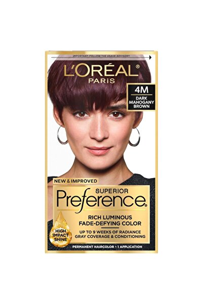 L'Oreal Paris صبغة شعر دائمة مقاومة للبهتان واللمعان من Superior Preference، ...