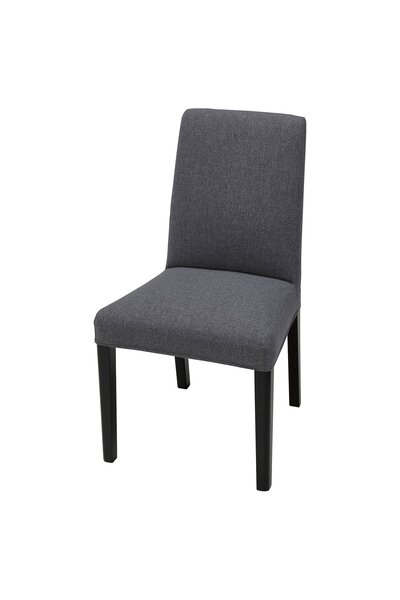 IKEA BERGMUND Chair Cover Gunnared Medium Grey Washable Fabric Slipcover Replacement