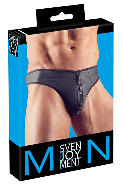 Other Svenjoy - Tanga sexy pentru bărbați cu fermoar strălucitor, mărimea XL