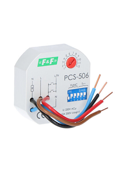 Other Releu de timp PCS506 cu 8 funcții, 230 V CA, 10 A, montare încastrată